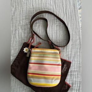 Coach Striped Crossbody
